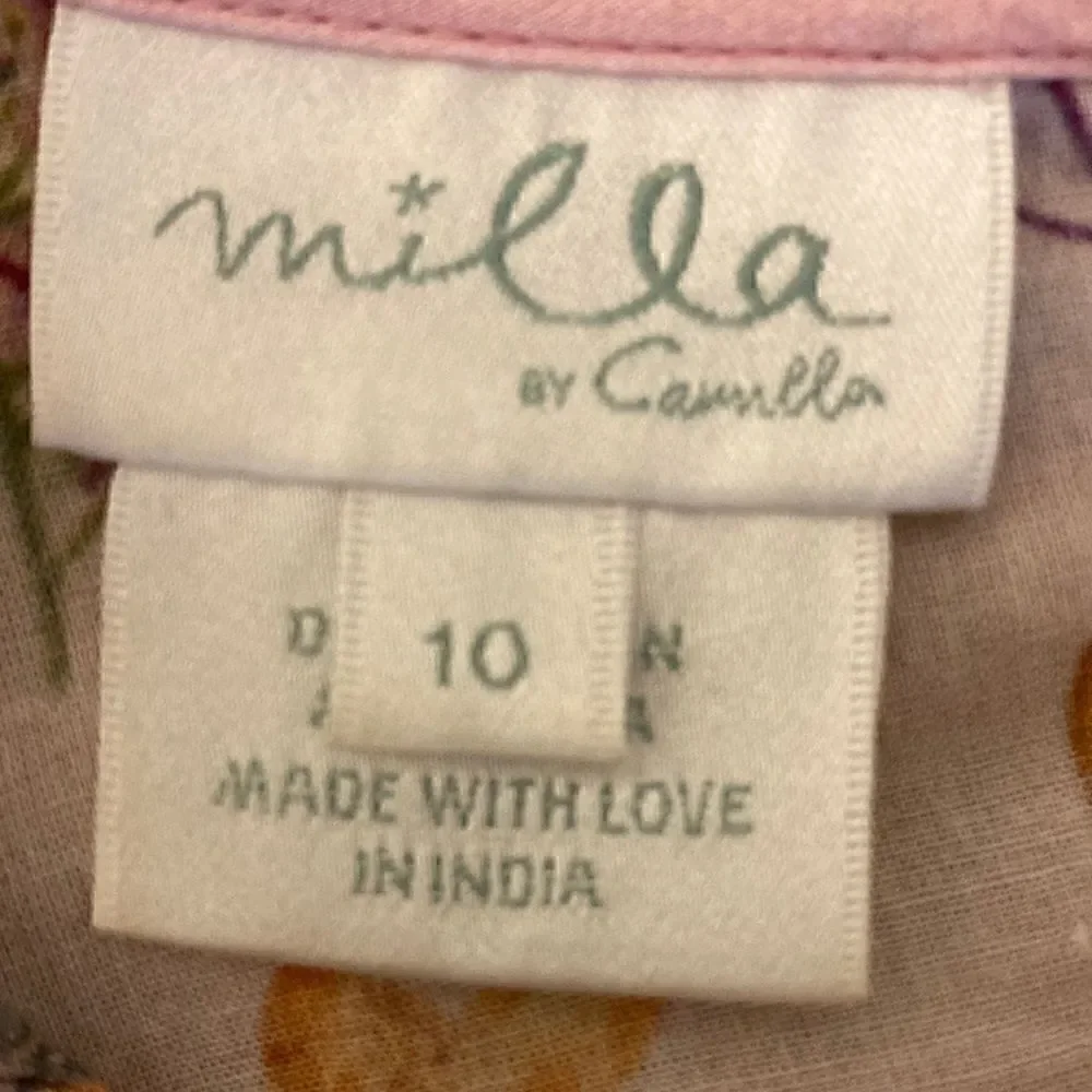 Milla by Camilla NWOT Girls Pink Nature Print Cotton Playsuit. Size 10